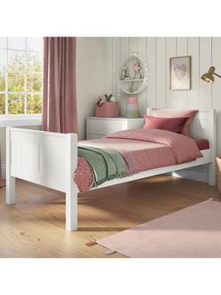 Stompa Classic Child Compliant Bed Frame, Single, White, White
