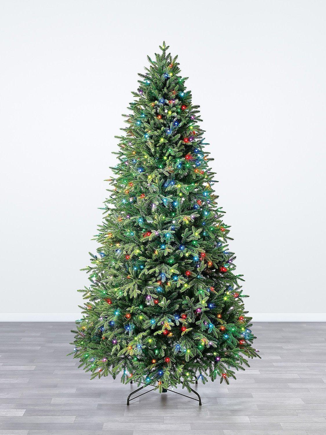 Evergreen Classic Holiday Symphony Rainbow Pre Lit Christmas Tree 7.5ft