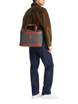 Longchamp Boxford Briefcase - view 2, Brown