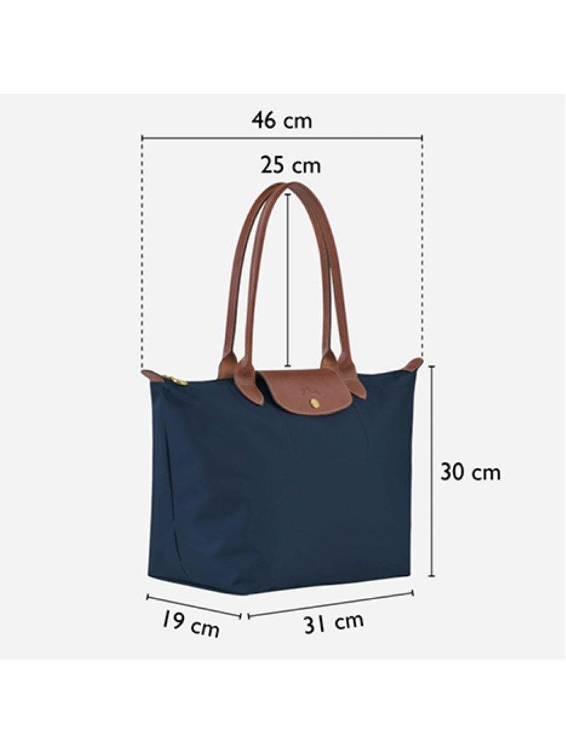 Longchamp bag size in cm sale