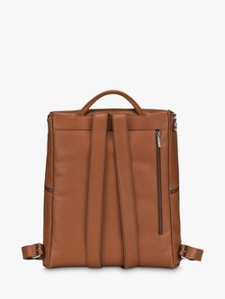 Longchamp Le Foulonné Leather Backpack - view 2, Caramel