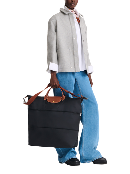 Longchamp Le Pliage Original Expandable Travel Bag - view 2, Black