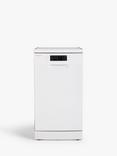 John Lewis JLDWW930 Freestanding Slimline Dishwasher, White