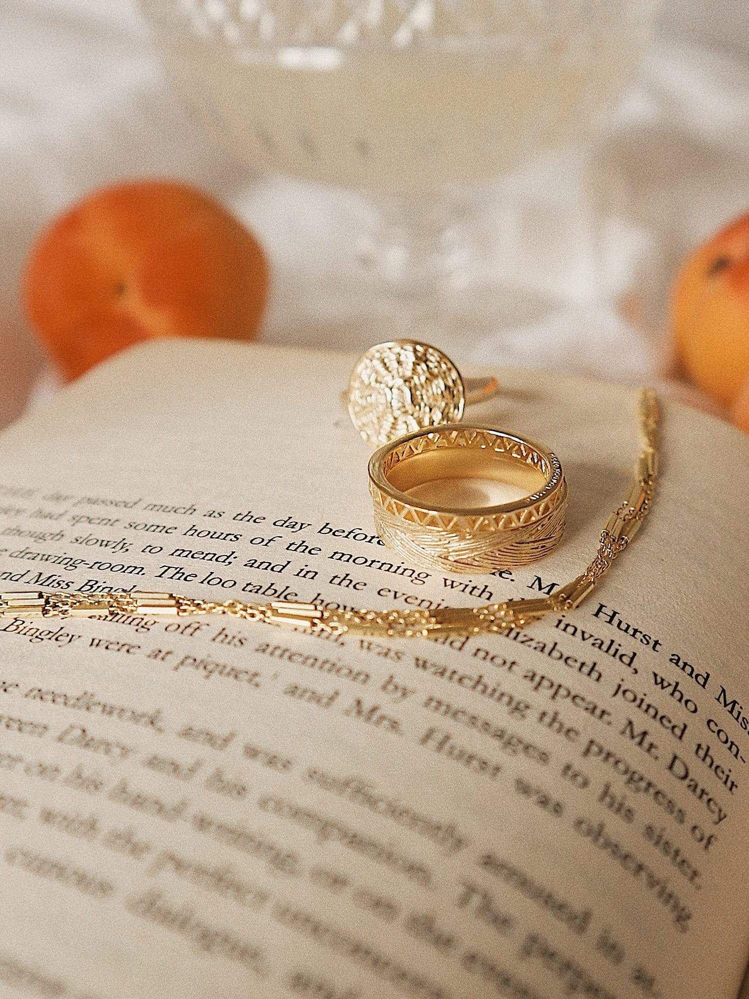 Product image 2 of 4, which shows Daisy London Nomad Triple Chain Bracelet, Gold