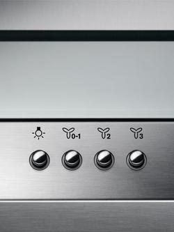 AEG DTB3954M 90cm Chimney Cooker Hood, Stainless Steel/Glass - view 2, Stainless Steel