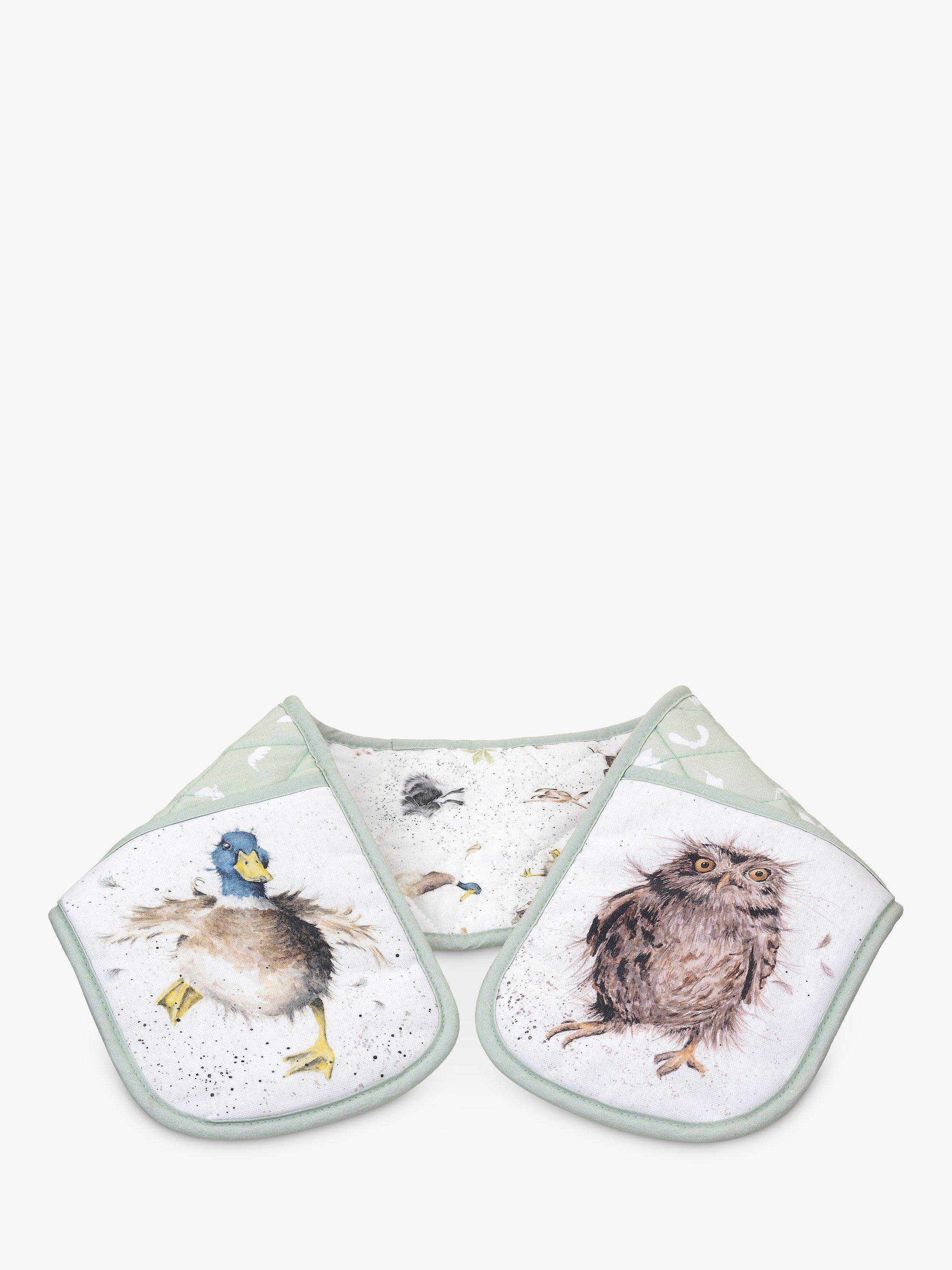 Wrendale Designs Woodland Wildlife Cotton Double Oven Glove, Multi