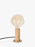 Tala Knuckle Table Lamp with LED Voronoi I 2W LED ES Bulb, Oak