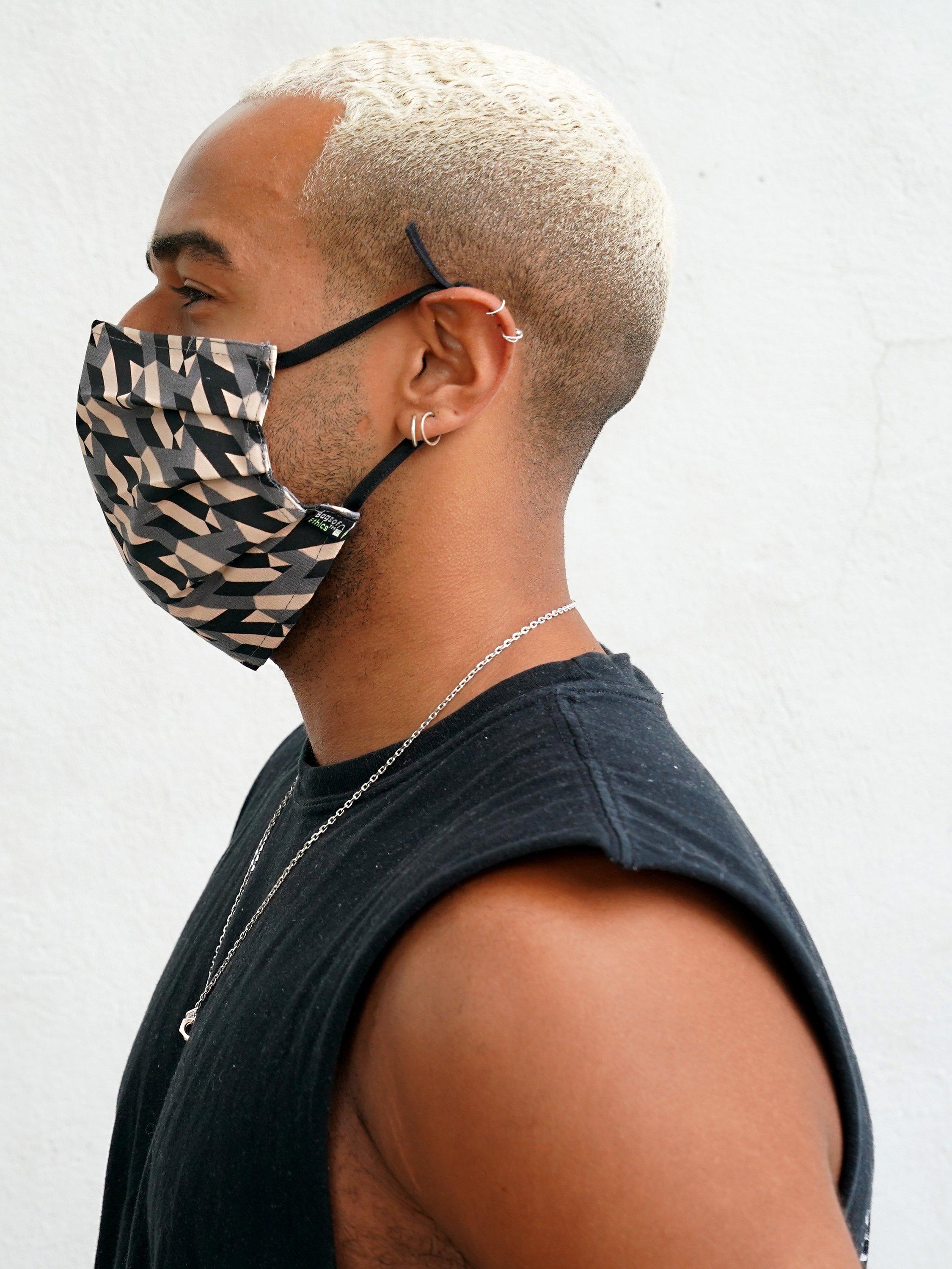 Product image 10 of 10, which shows Great British Designer Face Coverings - Mulberry, RÆBURN, Halpern, Pack of 3