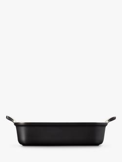 Le Creuset Stoneware Classic Rectangular Oven Dish - view 2, Satin Black