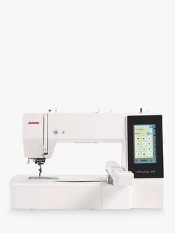 Janome Memory Craft MC500E LE Embroidery Machine, White, White