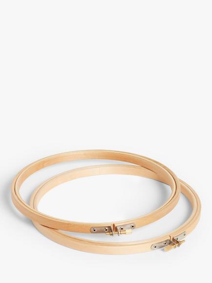Habico Embroidery Hoop, 20cm, Pack of 2, Natural
