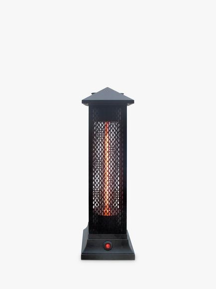 KETTLER Universal Electric Lantern Patio Heater, 50cm, Black