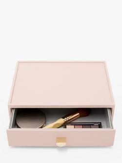 Stackers Classic Make Up Drawer, Blush Pink