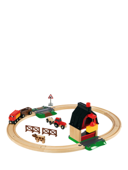 BRIO World Animal Farm Wooden Train Set, FSC-Certified (Beech) - view 2, Multi