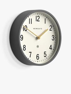 Newgate Clocks Master Edwards Analogue Wall Clock, 30cm - view 2, Dark Grey