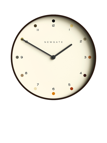 Newgate Clocks Mr Clarke Analogue Wall Clock, 40.5cm, Brown, Brown