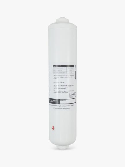 Abode Swich GAC Resin Replacement Water Filter Cartridge for Hard Water, White