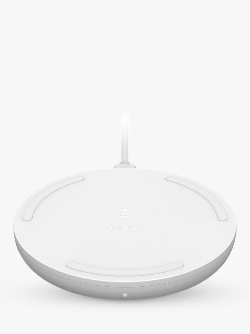 Belkin 10W Qi Wireless Charging Pad with Power Supply, White