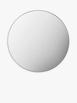 Gallery Direct Hayle Round Metal Frame Mirror, 100cm, Champagne