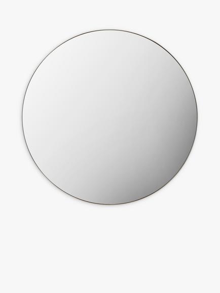 Gallery Direct Hayle Round Metal Frame Mirror, 100cm, Champagne
