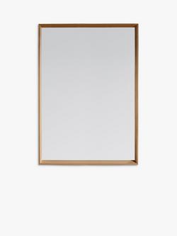 Gallery Direct Comet Rectangular Wood Frame Mirror, 104 x 74cm, Natural