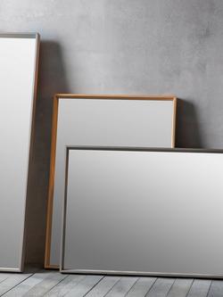 Gallery Direct Comet Rectangular Wood Frame Mirror, 104 x 74cm - view 2, Natural