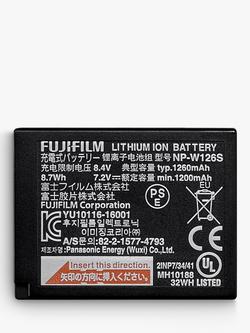 Fujifilm NP-W126S Rechargeable Digital Camera Battery, Black