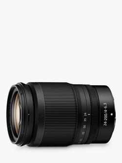 Nikon Z NIKKOR 24-200mm f/4-6.3 VR Telephoto Zoom Lens, Black