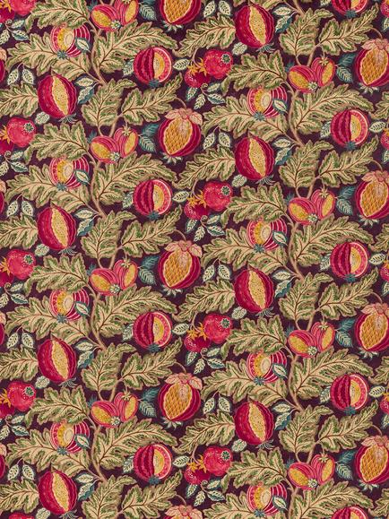 Sanderson Cantaloupe Velvet Furnishing Fabric, Cherry/Alabaster