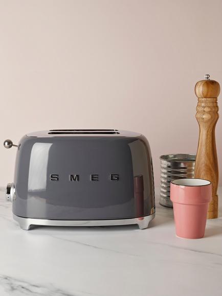 Smeg TSF01 2-Slice Toaster - view 2, Grey