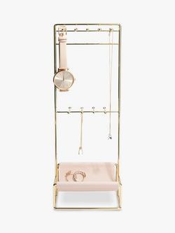 Stackers Jewellery Hanger, Gold/Blush Pink