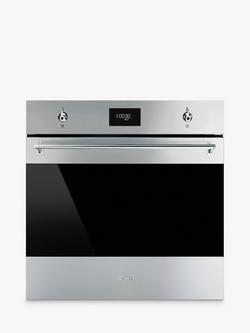 Smeg Classic SF6301TVX Built In Electric Single Oven, Stainless Steel, Stainless Steel