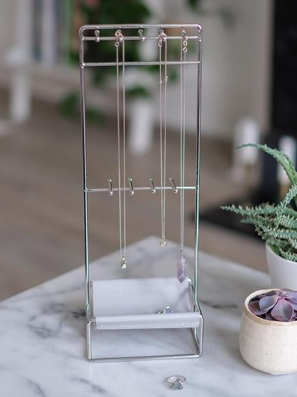Stackers Jewellery Hanger - view 2, Silver/Pebble Grey