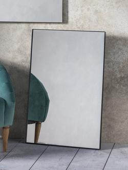 Gallery Direct Hurston Rectangular Metal Frame Wall Mirror - view 2, Black