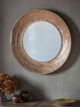 Gallery Direct Knowle Round Metal Frame Mirror, 72cm, Gold