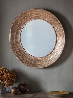 Gallery Direct Knowle Round Metal Frame Mirror, 72cm, Gold - view 2, Gold