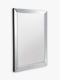 Gallery Direct Luna Rectangular Glass Frame Wall Mirror, Clear, Clear