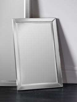 Gallery Direct Luna Rectangular Glass Frame Wall Mirror, Clear - view 2, Clear