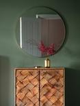 Gallery Direct Bowie Round Metal Frame Mirror, 80cm