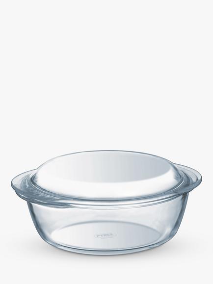 Pyrex Essentials Glass Casserole, 1.3L, Clear, Clear