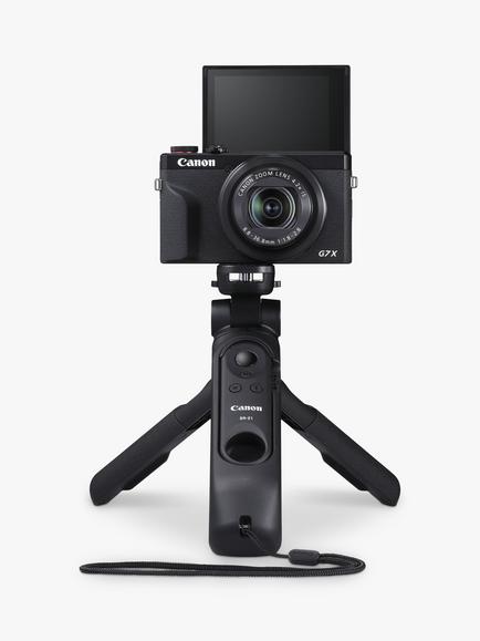 Canon PowerShot G7 X Mark III Digital Camera, 4K Ultra HD, 20.1MP, 4.2x Optical Zoom, Wi-Fi, Bluetooth, 3" Tilting Touch Screen, Black, Vlogger Kit with Tripod Grip, Wireless Remote Control & Memory Card, Black