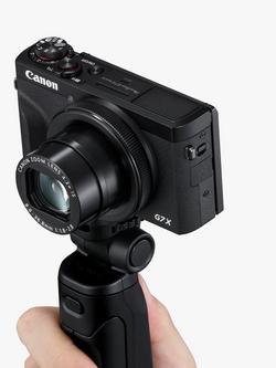 Canon PowerShot G7 X Mark III Digital Camera, 4K Ultra HD, 20.1MP, 4.2x Optical Zoom, Wi-Fi, Bluetooth, 3" Tilting Touch Screen, Black, Vlogger Kit with Tripod Grip, Wireless Remote Control & Memory Card - view 2, Black