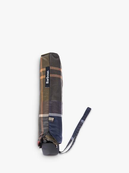 Barbour Portree Tartan Print Umbrella, Multi - view 2, Multi