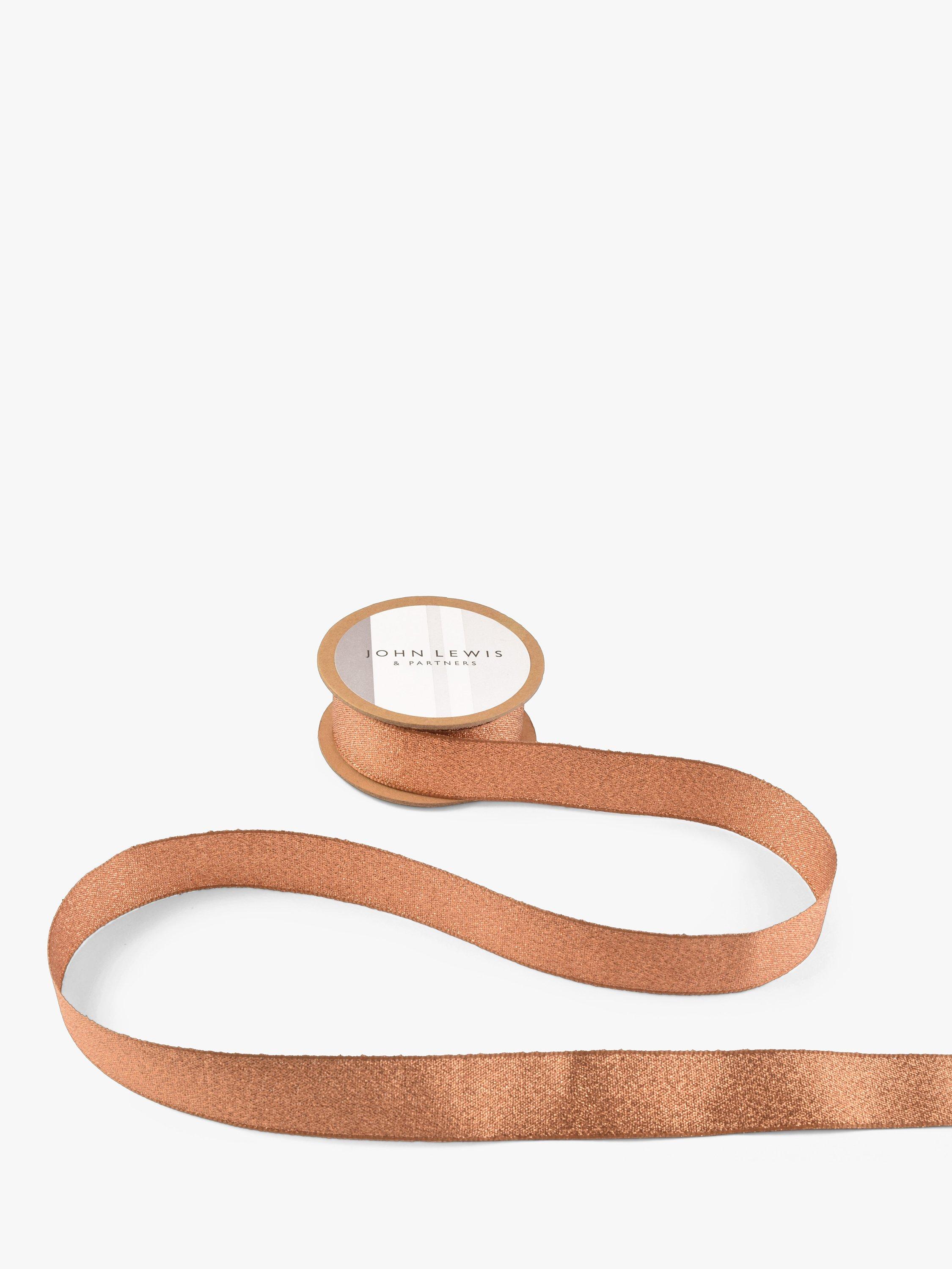 John Lewis Liquid Lame Ribbon, 22mm, 5m
