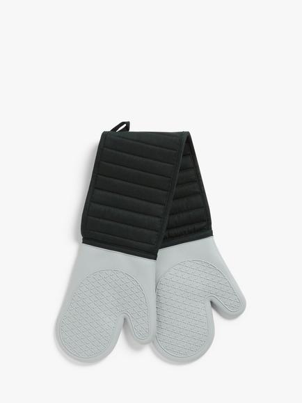 John Lewis Silicone Double Oven Glove, Grey