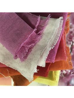 Designers Guild Brera Lino Furnishing Fabric - view 2, Azalea