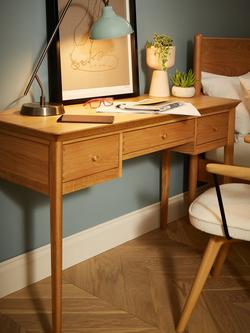 John Lewis Essence Dressing Table, Oak - view 2, Oak