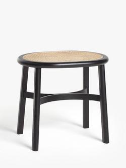 John Lewis Rattan Dressing Table Stool, Black