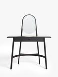 John Lewis Rattan Dressing Table and Mirror, Black