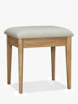 John Lewis Essence Dressing Table Stool, Oak, Oak